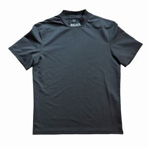 Manfinity Black T-Shirt Brave High Collar Men's Size M 20"x27" EUC